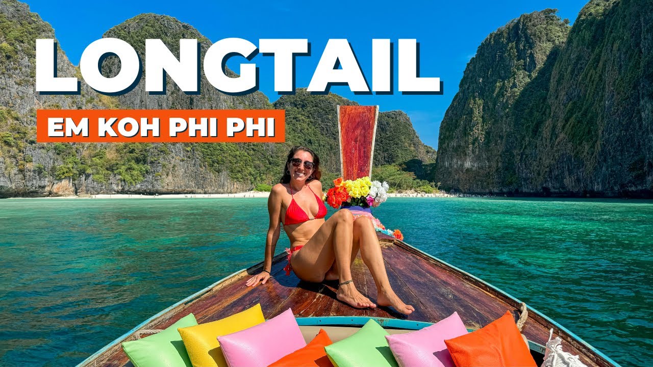 Passeio de Longtail em Koh Phi Phi - Conheça as praias mais lindas da Tailândia!