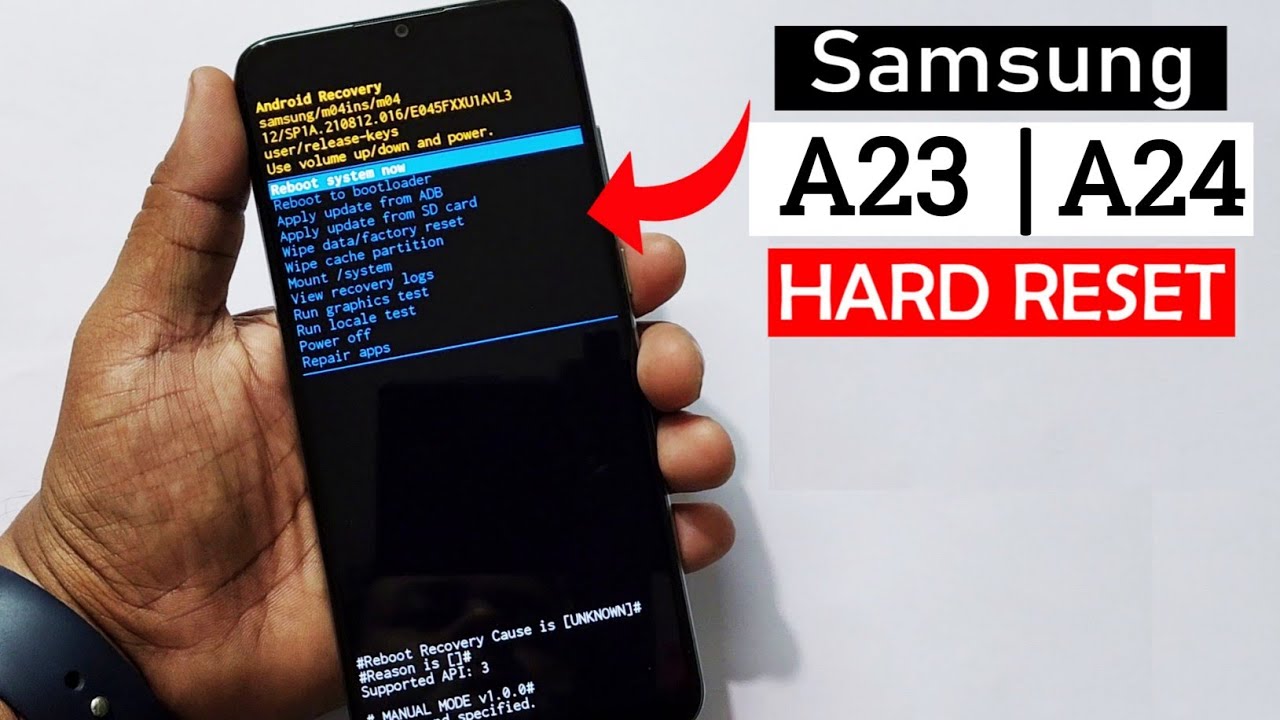 How to HARD RESET Samsung Galaxy A23/A24 in JUST Seconds!