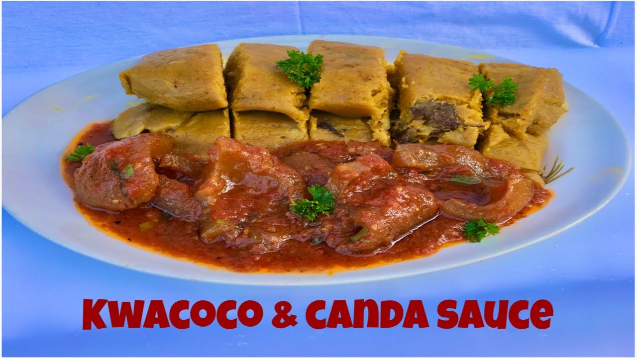 How to make delicious Kwacoco and Canda Sauce/ Cameroonian style.