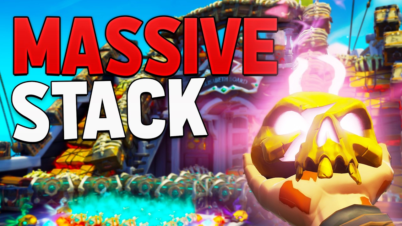HUGE LOOT STACK and a NEAR DISASTER!! (Sea of Thieves)