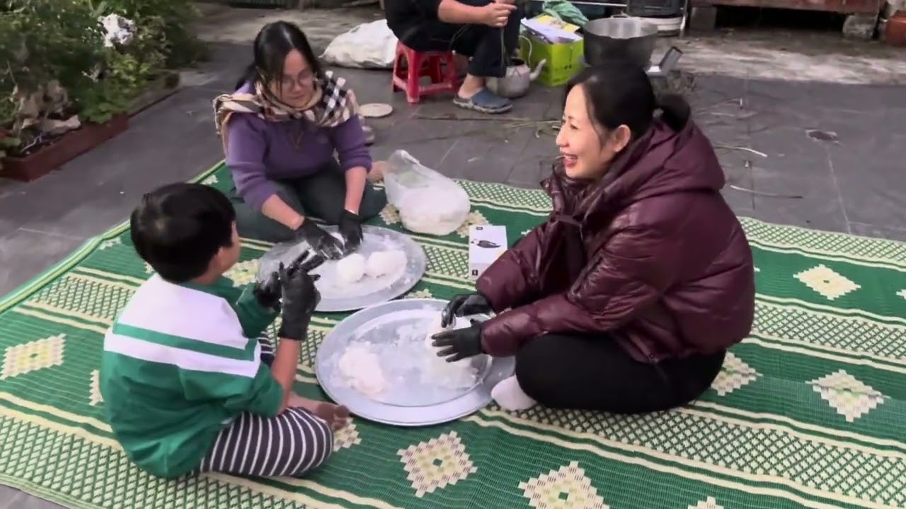 Làm Bánh nếp