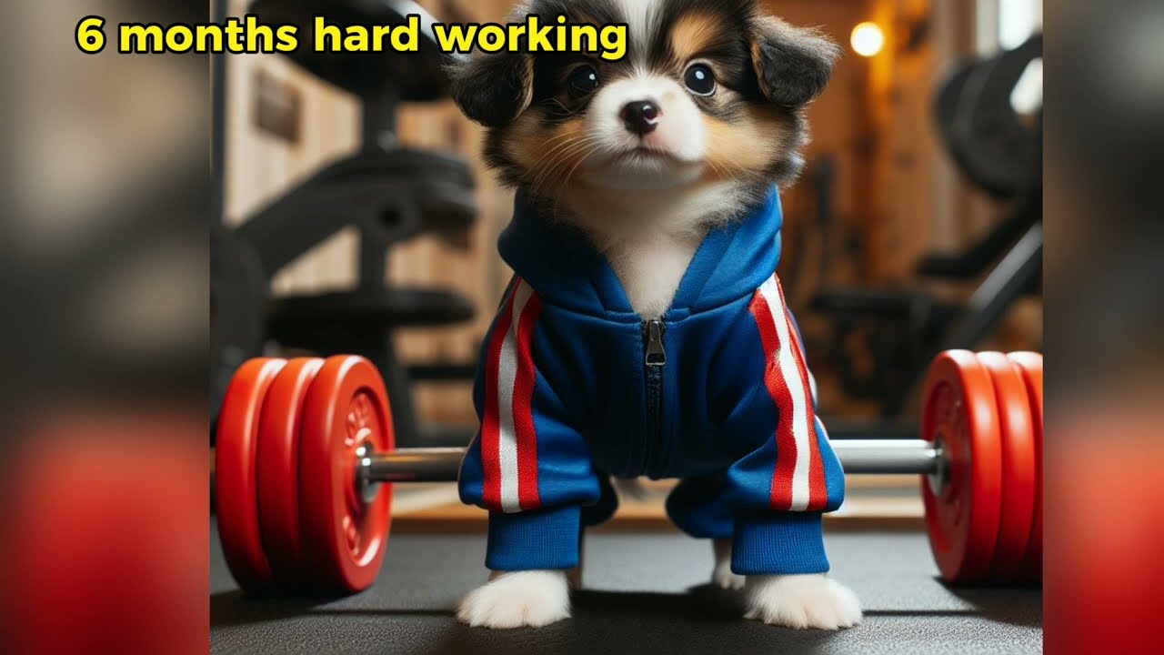 Cute Baby Dog Transformation Story 🐩  | Cute Dog Bodybuilder Story  