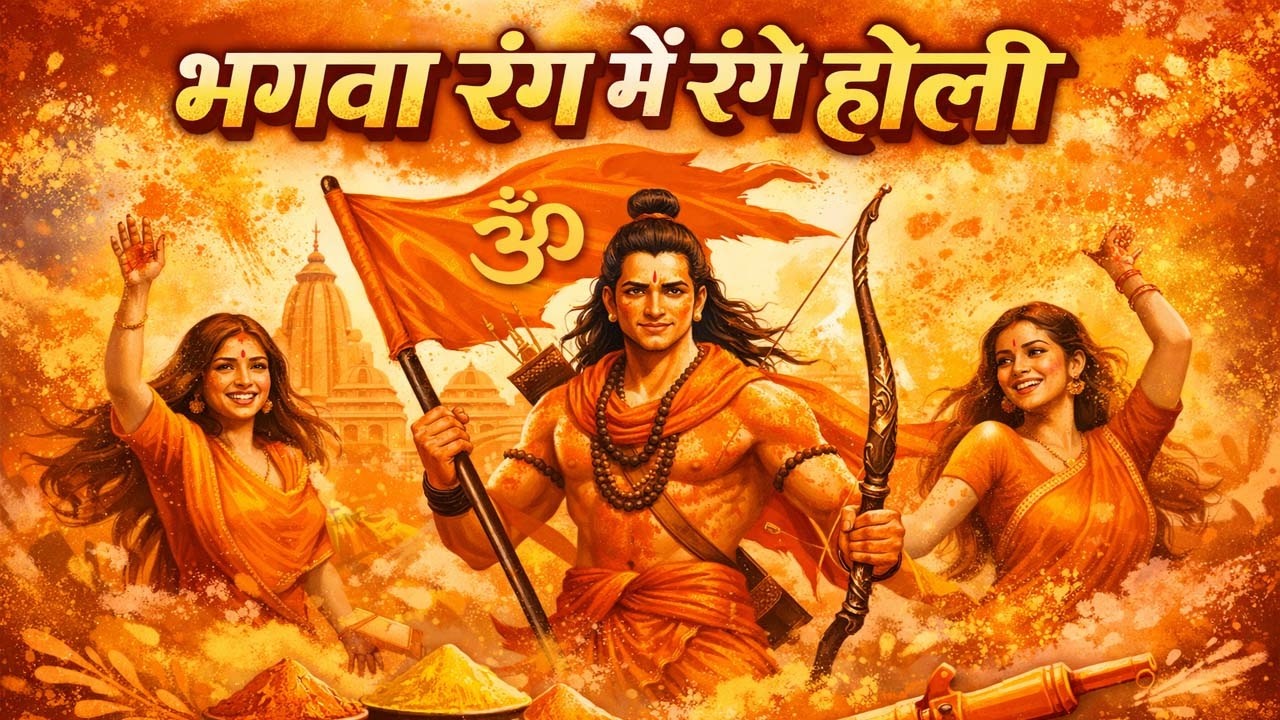Bhagwa Rang Me Holi | Ayodhya Ram Mandir Holi Song - भगवा रंग की होली, राम जी का होली