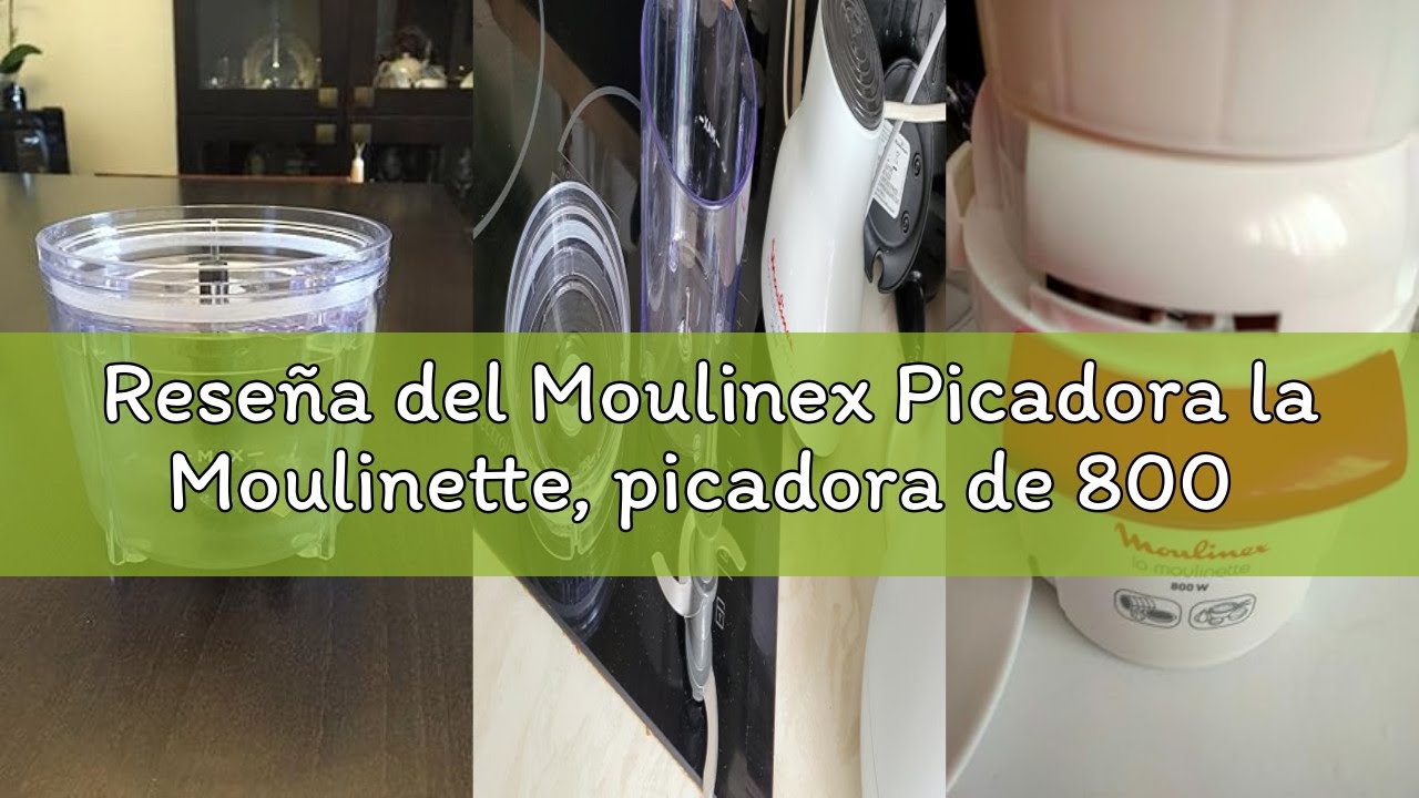 Reseña del Moulinex Picadora la Moulinette, picadora de 800 W, pica carne, verduras, frutos secos, q
