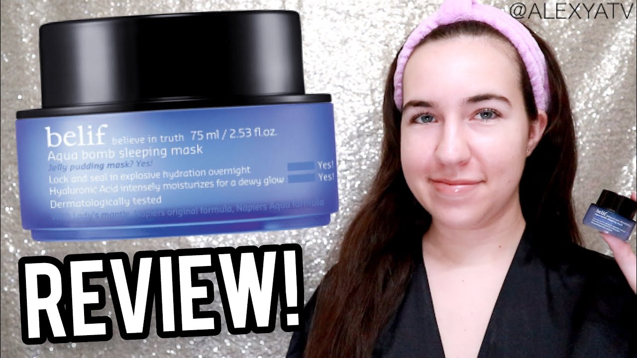 Belif Aqua Bomb Sleeping Mask Review | Sephora Skincare Korean Beauty Reviews