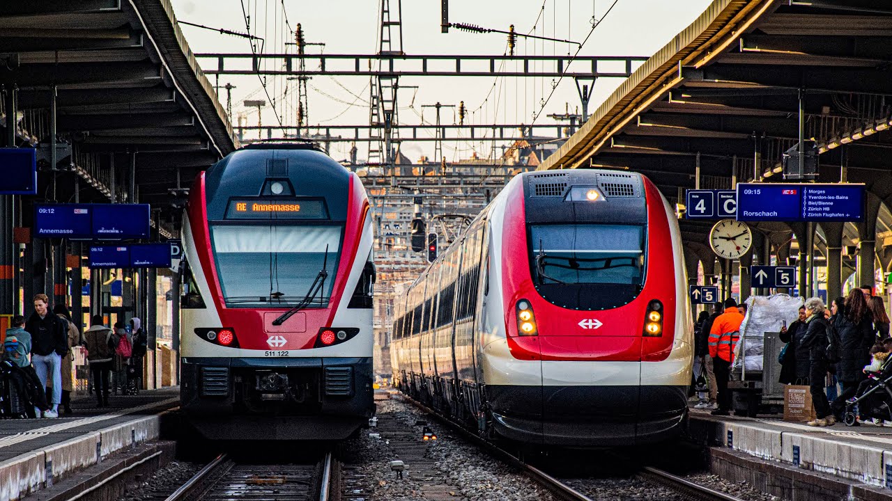 COMPILATION DE TRAINS SUISSE EN GARE DE GENÈVE CORNAVIN / SWISS TRAINS IN GENEVA ! 🇨🇭