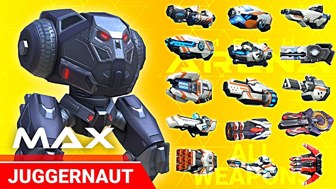Juggernaut vs All Weapons - Mech Arena