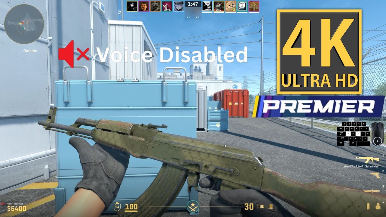 Counter Strike 2 Premier Ranked Gameplay 4K 60FPS (No Commentary) #1.