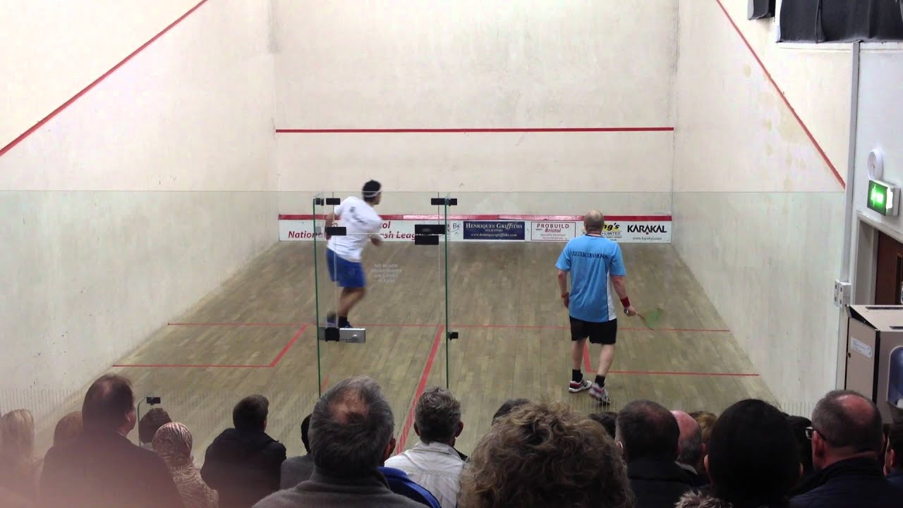 Mohamed El Shorbagy vs Tim Vail, playing in the PSL in Bristol 13 March 2012
