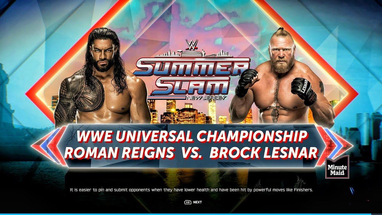 ROMAN REIGNS VS BROCK LENSAR - 3 STAGES OF HELL MATCH FOR THE UNIVERSAL CHAMPIONSHIP | WWE 2K25 