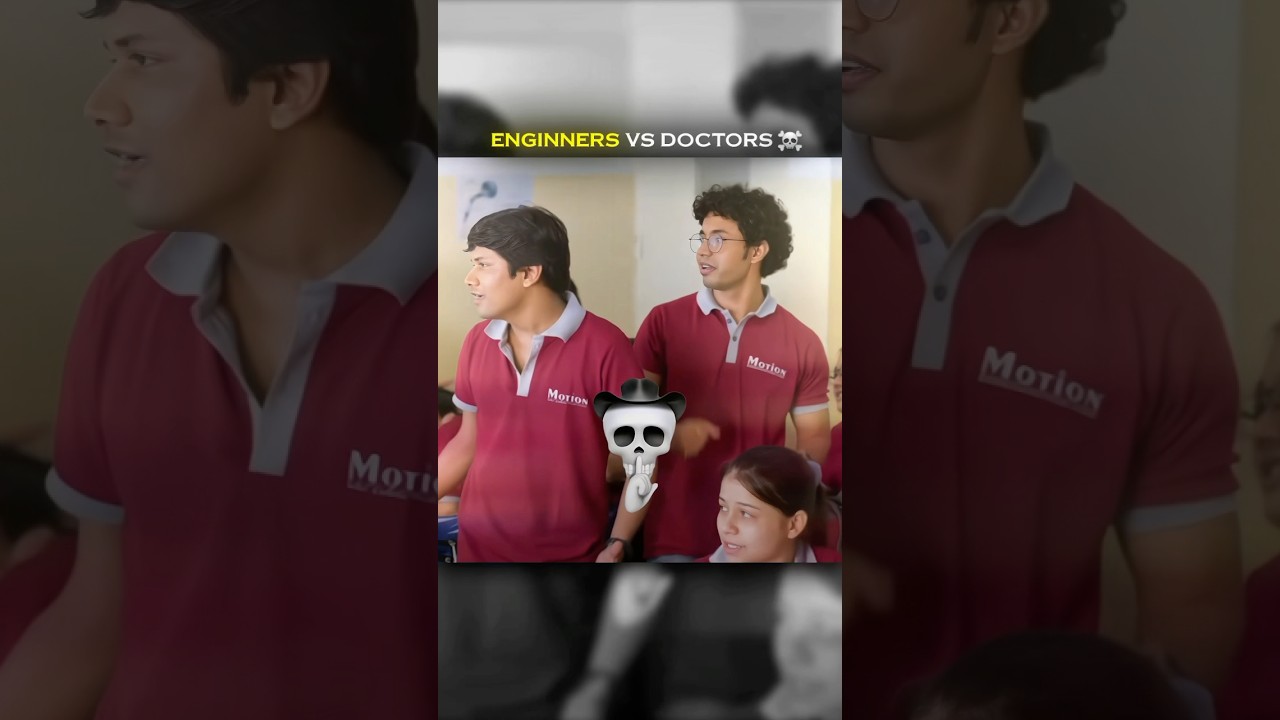 Engineers VS Doctors 💀☠️ #nvsir #motion #kotacoaching #engineer #doctor #nvsirmotion #ytshorts