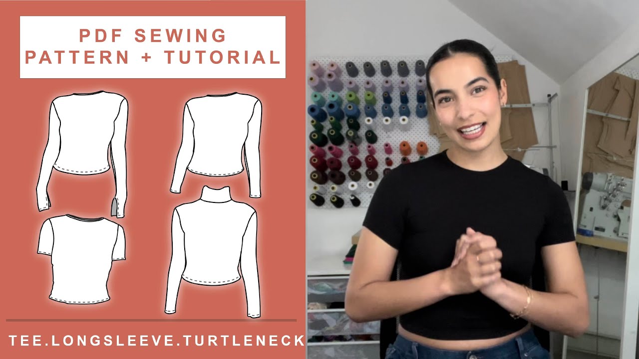 How to Sew a T-Shirt | Baby Tee | Long Sleeve + PATTERN AVAILABLE