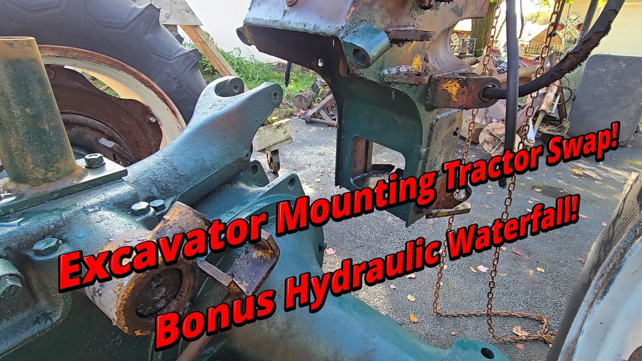 Massey Excavator Hydraulic Swap! TO-35 Donor Gives Up The Last Good Parts!