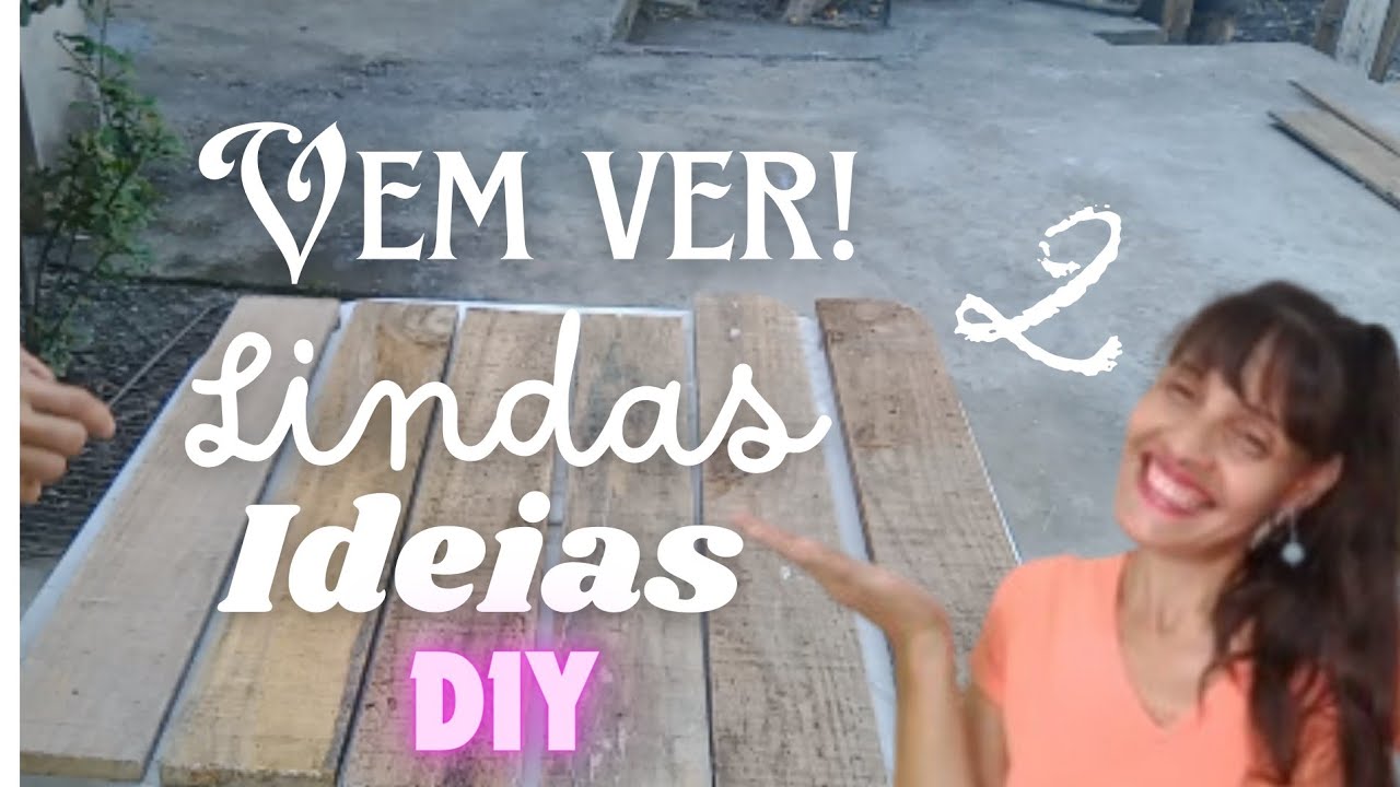FIZ GABINETE LINDO E ESPELHEIRA PRO BANHEIRO REAPROVEITANDO MADEIRAS | DIY #facavocemesmo 😍💕