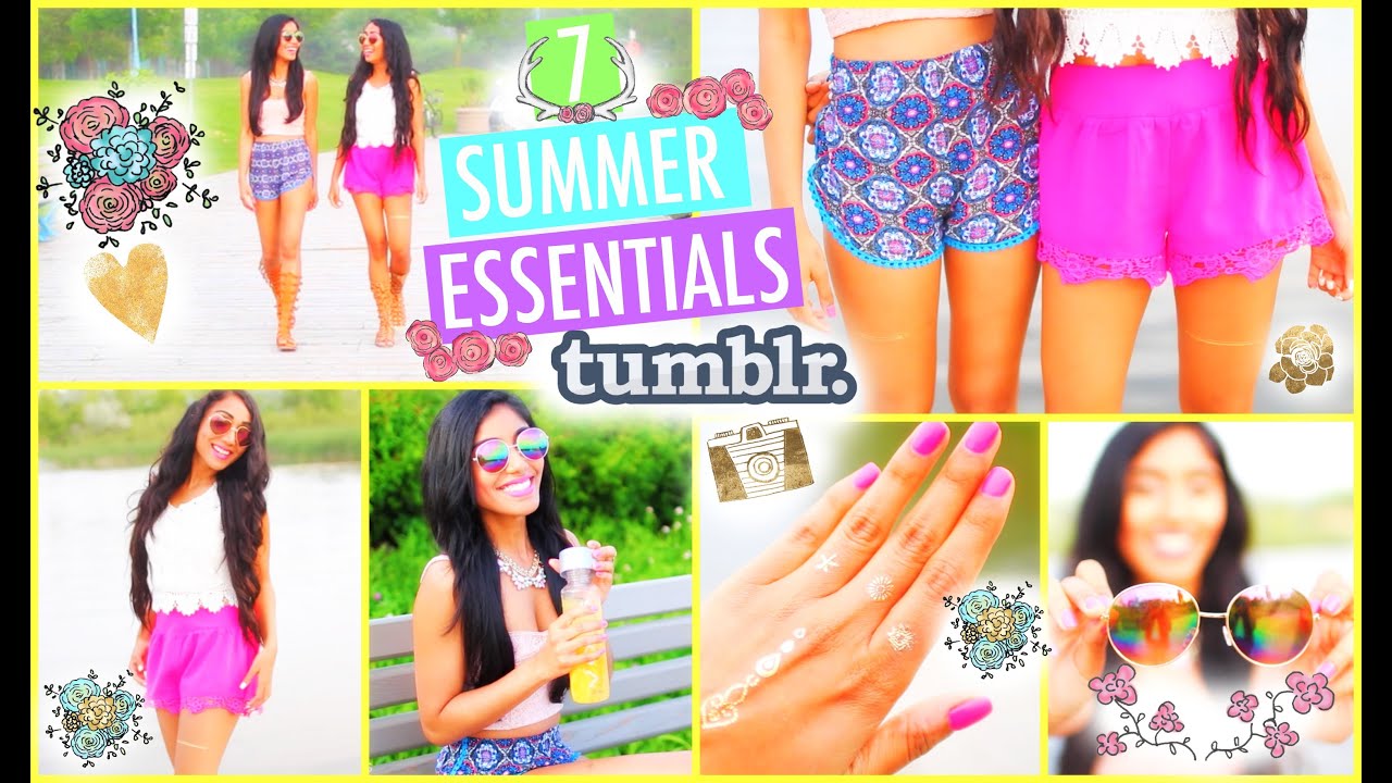 7 Summer Essentials | Tumblr Inspired