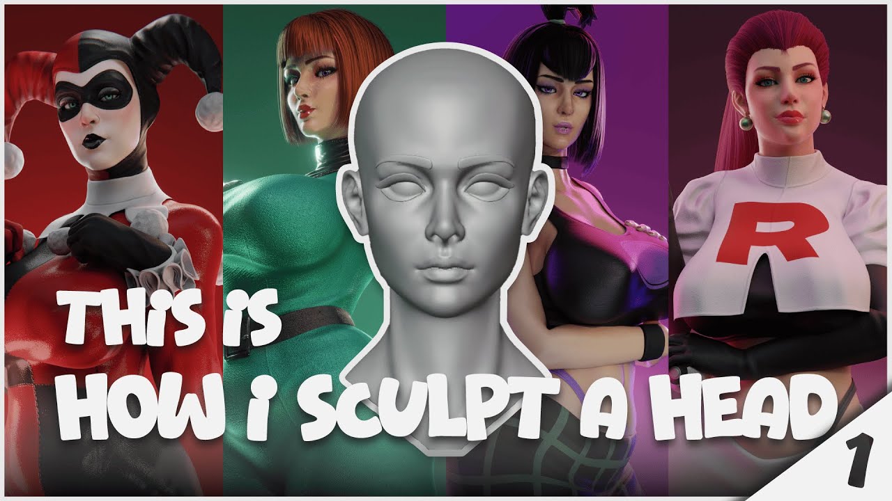 [TUTORIAL - PART 1] This is How I Sculpt a Head - Realtime Blender Study