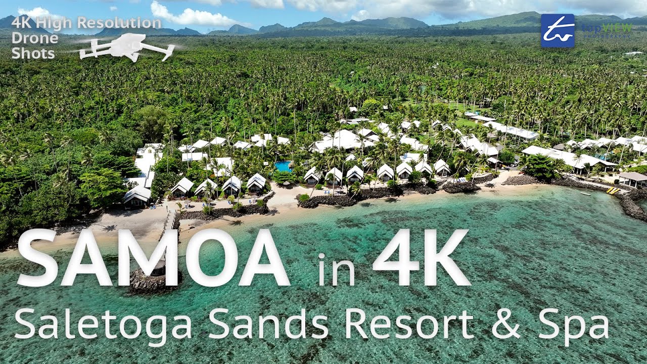 Saletoga Sands Resort & Spa, Samoa - Resorts & Accommodation - 4K Drone & Virtual Tour