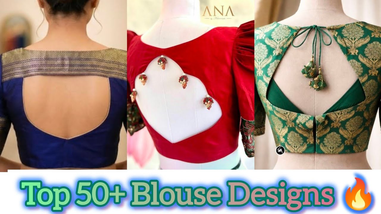 2026 के सबसे सुंदर ब्लाउज बैक नेक डिज़ाइन | Latest Back Neck Blouse Designs | Top 50+ Blouse Designs