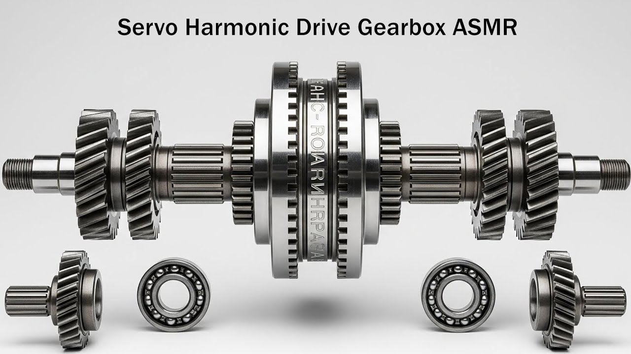 ASMR Mechanical Assembly Sounds | Servo Harmonic Drive Gearbox Build