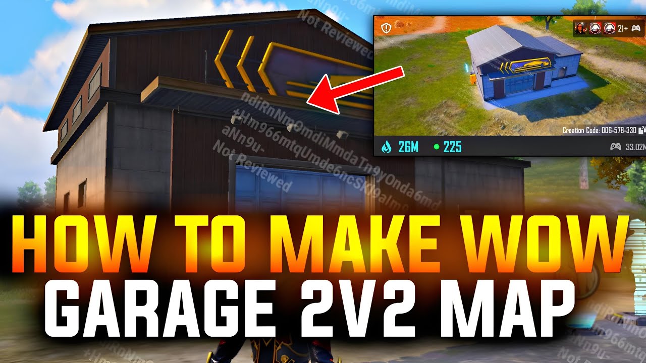 How To Make Wow Garage 2v2 Map | How To Make Wow Round Map | Garage 2v2 Map Totorial Wow Map 