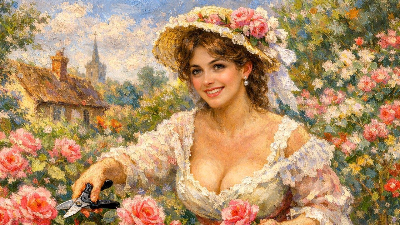 Victorian Visual Poems | Gentle Day at the English Village