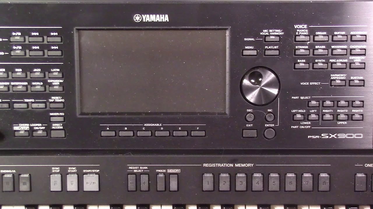 PSR-SX900 Tutorial: Using My Arrangements