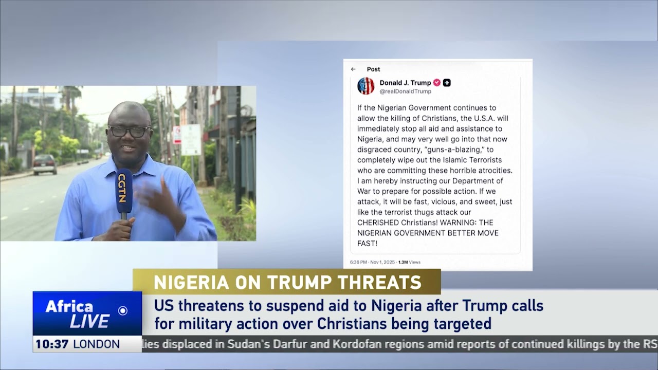 Nigerian President denies Trump's claims of Christian persecution amid military threat.