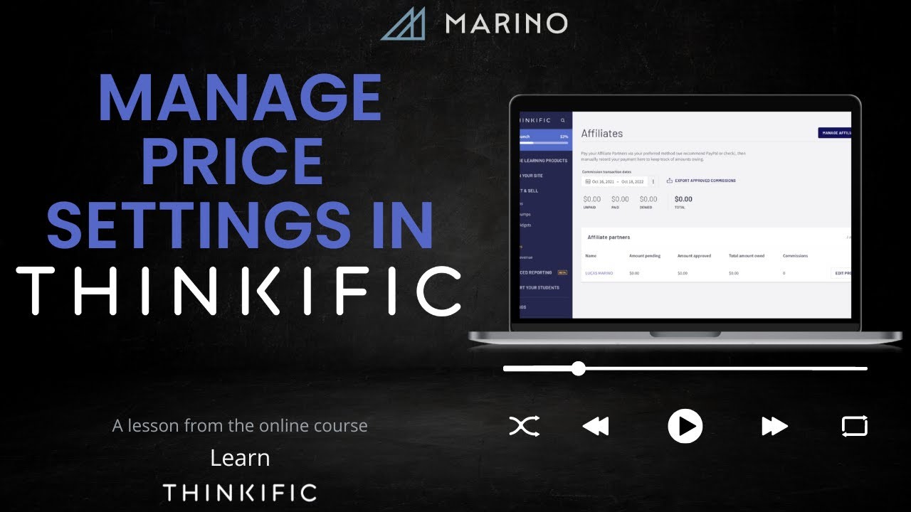 Manage Course Prices in Thinkific