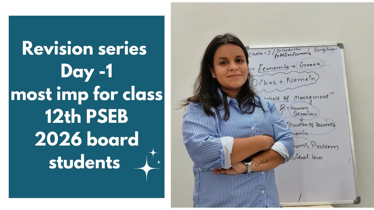 Microeconomics Day 1✅ Revision | Class 12 Economics | Board Exam 2026 #econbysurbhi#class12th#pseb