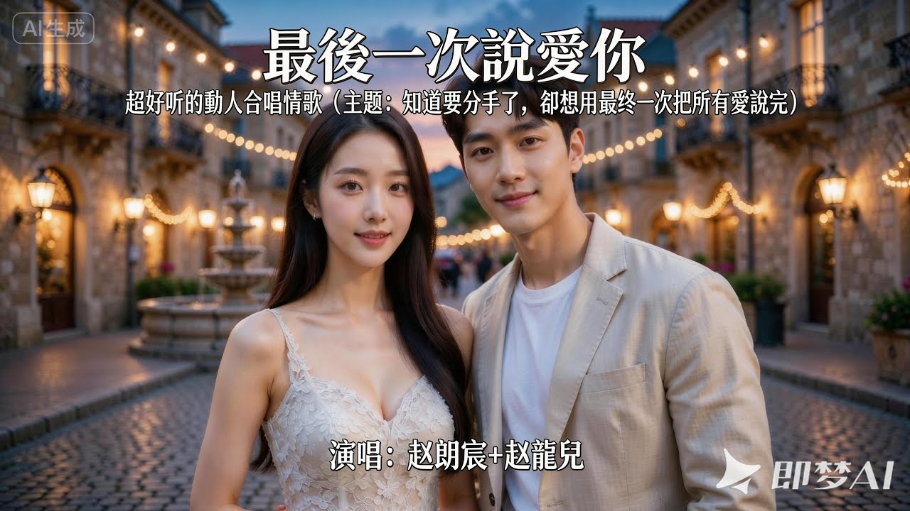演唱：趙朗宸+趙龍兒 歌曲：《最後一次說愛你》作曲：SUNO 作詞：趙子龍  超好聽的動人合唱情歌（主題：知道要分手了，卻想用最後一次把所有愛說完) 流行歌曲 #唱歌#音樂#原創歌曲#流行歌曲 
