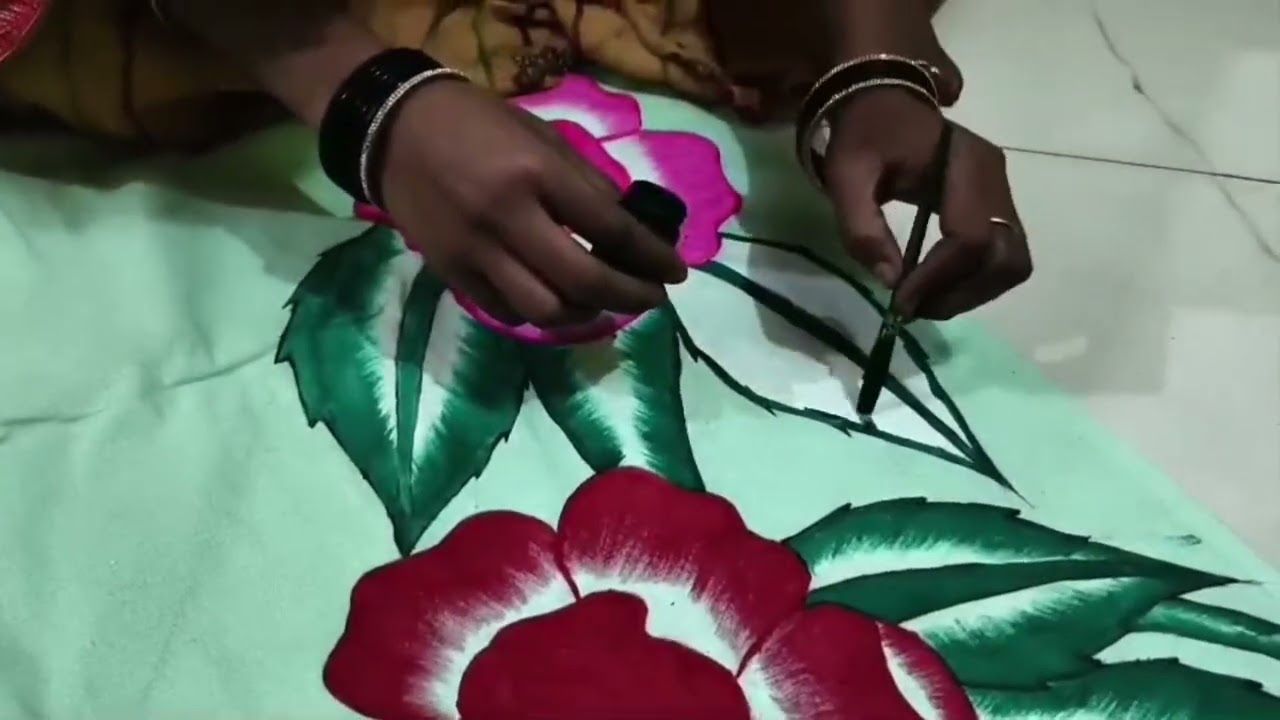 Amazing Cloth Painting 🎨 | Simple Fabric Painting for Beginners | Easy Art