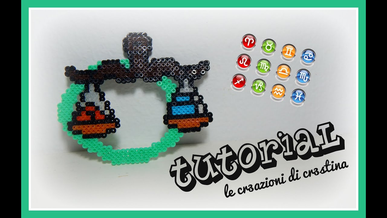 Tutorial Segno Zodiacale della Bilancia con Hama Beads - Star Signs/Zodiac Series