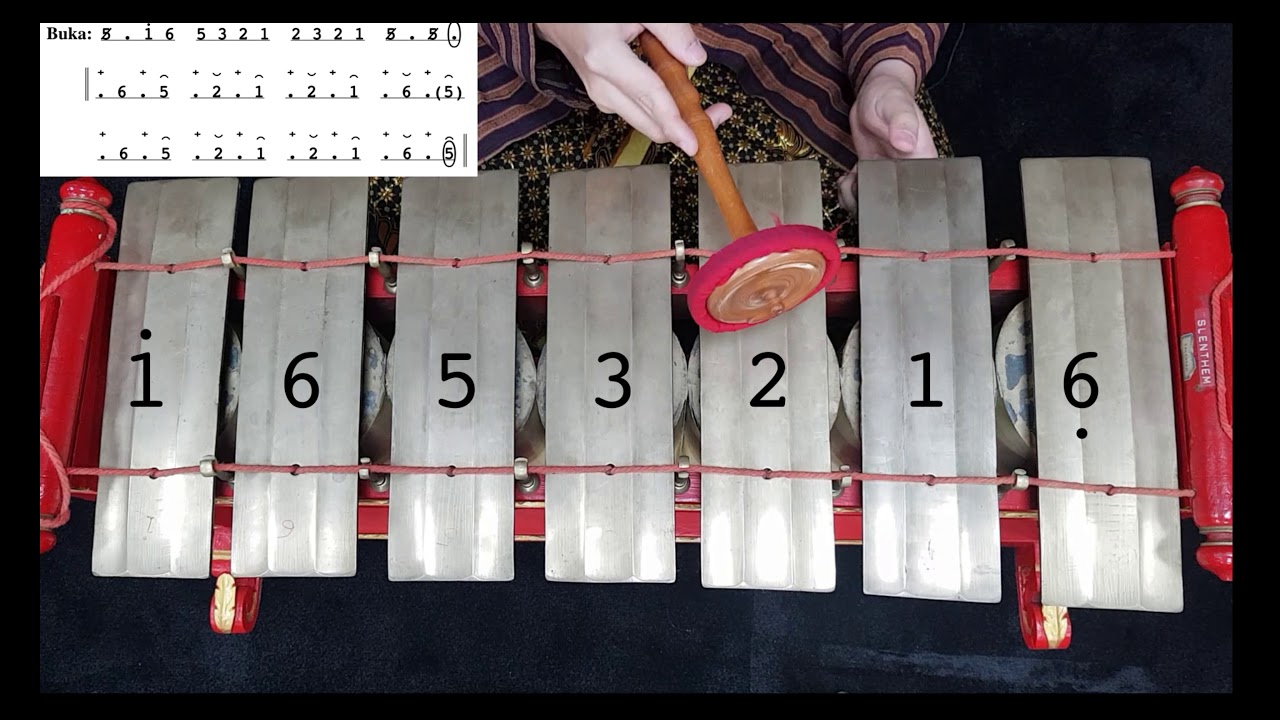 How To Play Gamelan | Tutorial Slenthem Instrument | Lancaran Bindri Laras Slendro Pathet Sanga