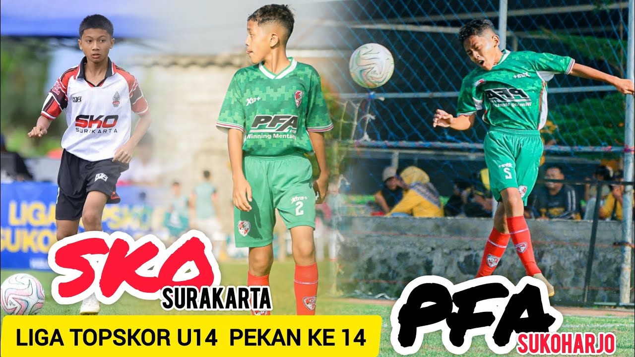 Laga seru liga Topskor U14 PFA SUKOHARJO vs SKO SURAKARTA 