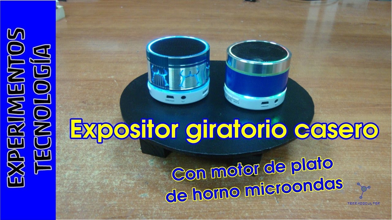 Expositor giratorio CASERO con material RECICLADO
