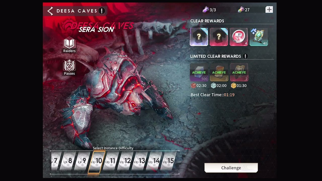 Deesa Caves Eternal Evolution - How to progress