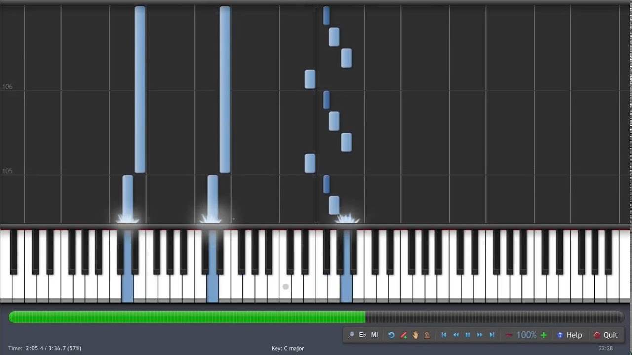 Linkin Park - Breaking the Habit Piano Cover Synthesia