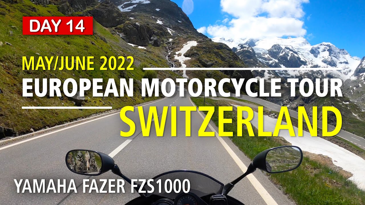 Furka and Susten Passes Switzerland. June 2022 European Motorcycle ride. Yamaha FZS1000.