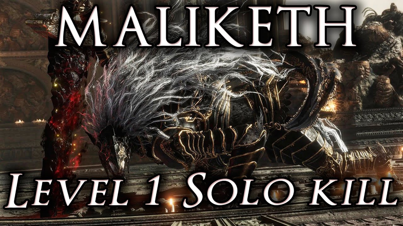 ELDEN RING - LEVEL 1 Maliketh Solo Kill (No Summons)