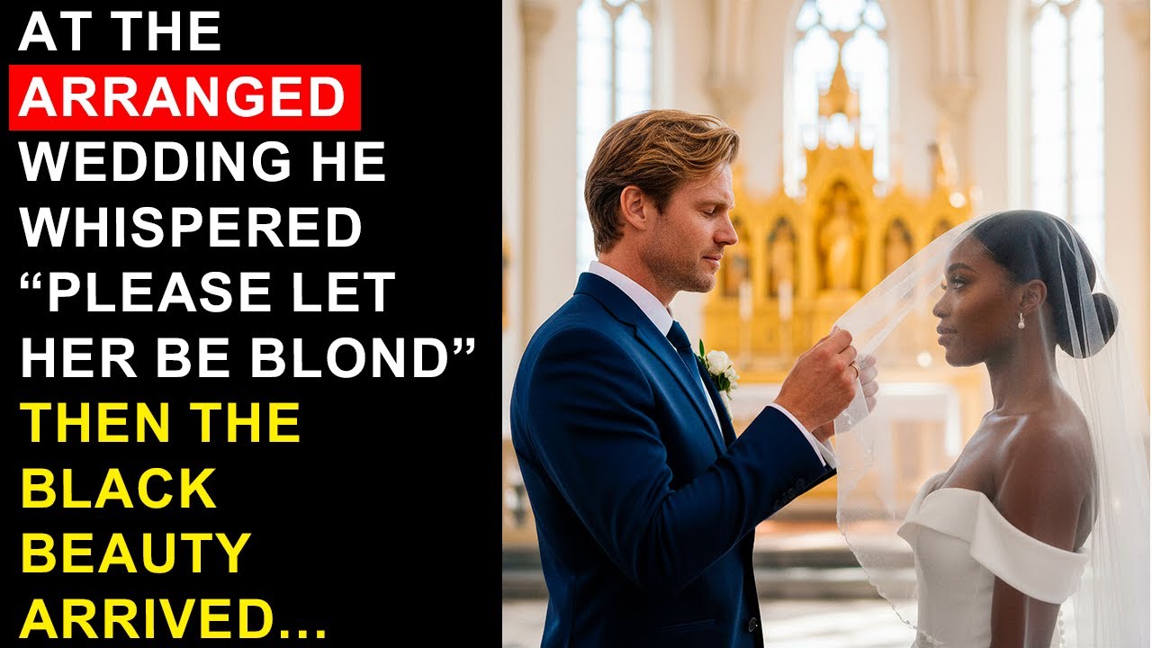 At The Arranged Wedding He Whispered “Please Let Her Be Blond”—Then The Black Beauty Arrived…