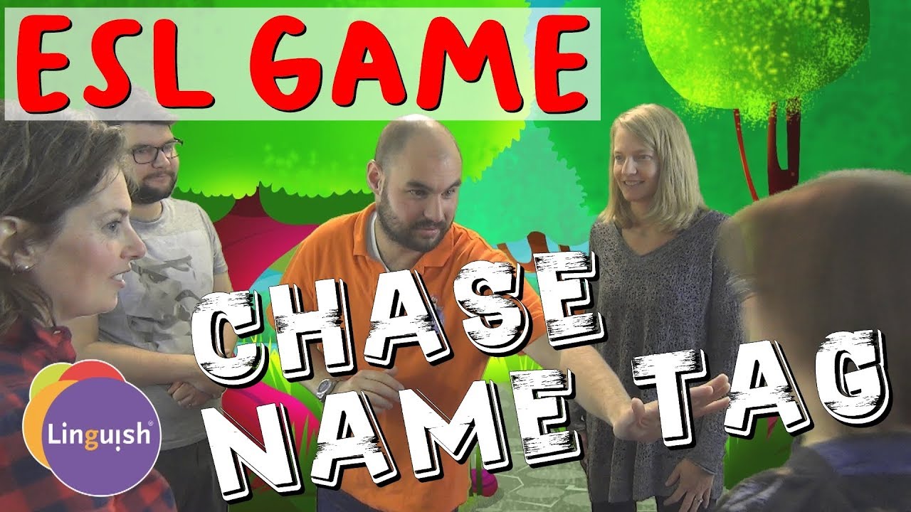 Linguish ESL Games // Chase name tag // LT137