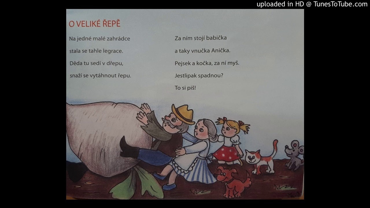 Básnička O veliké řepě - recituje Elen Jarešová