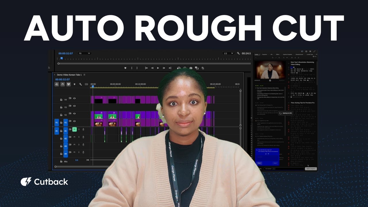 How To SPEED UP Your Editing Workflow Using Cutback's Auto Rough Cut Feature | Premiere Pro Plug-In