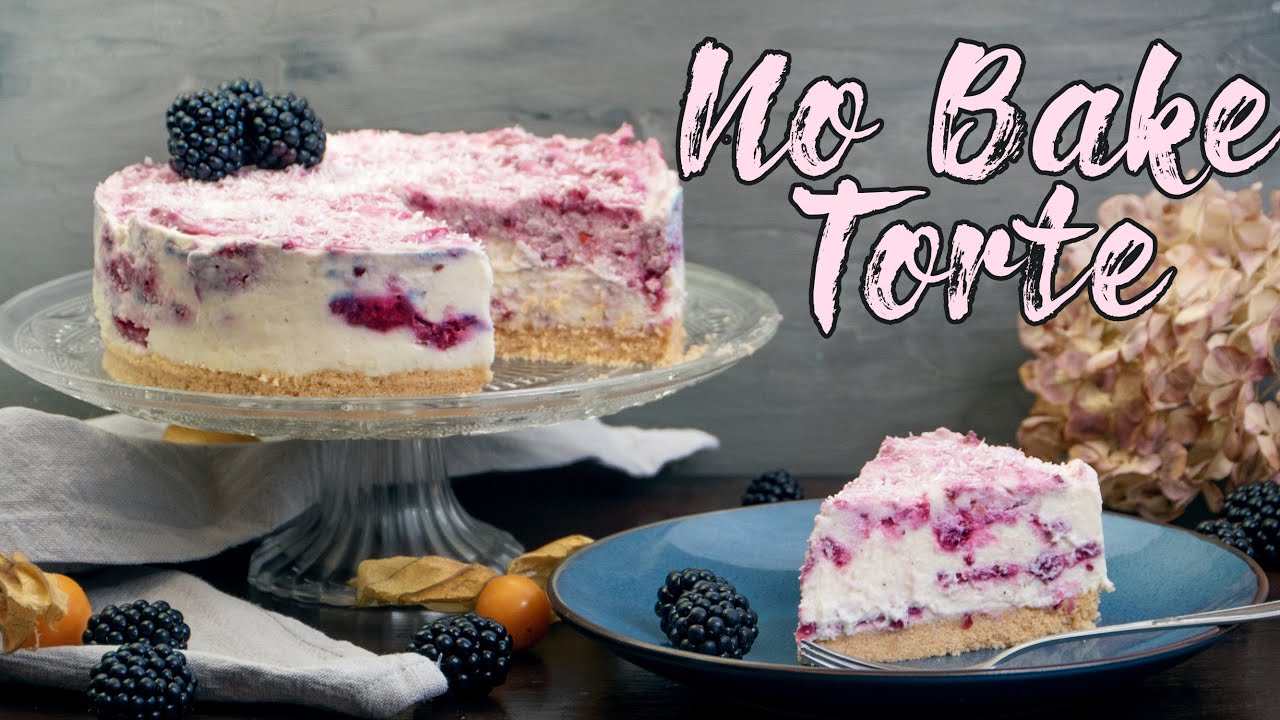 NO BAKE BEERENTORTE | Sommertorte selber machen mit Beeren Mascarponecreme [ohne backen] Rezept