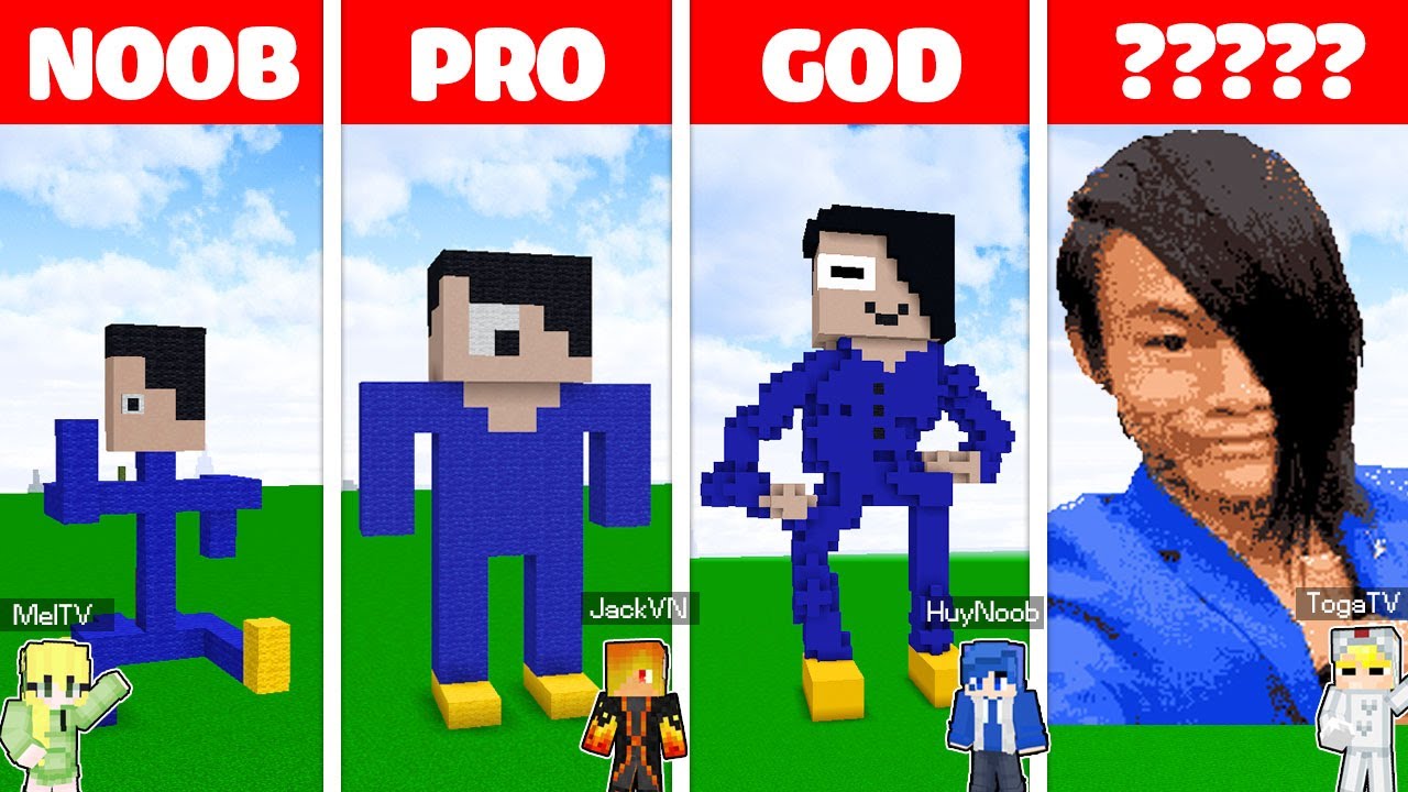 TÔ GÀ THỬ THÁCH 24H XÂY KHỨA ÁO XANH KHỔNG LỒ TỪ NOOB TỚI ???? TRONG MINECRAFT*TÔ GÀ THỬ THÁCH XÂY