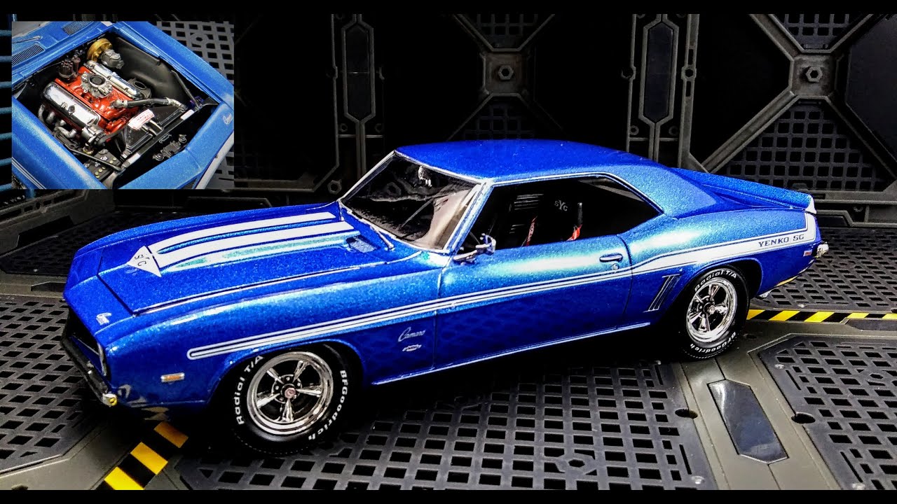 1969 Chevy Yenko Camaro YSC 427 Muscle Car 1/25 Scale Model Kit Build How To Revell 07694 COPO L72
