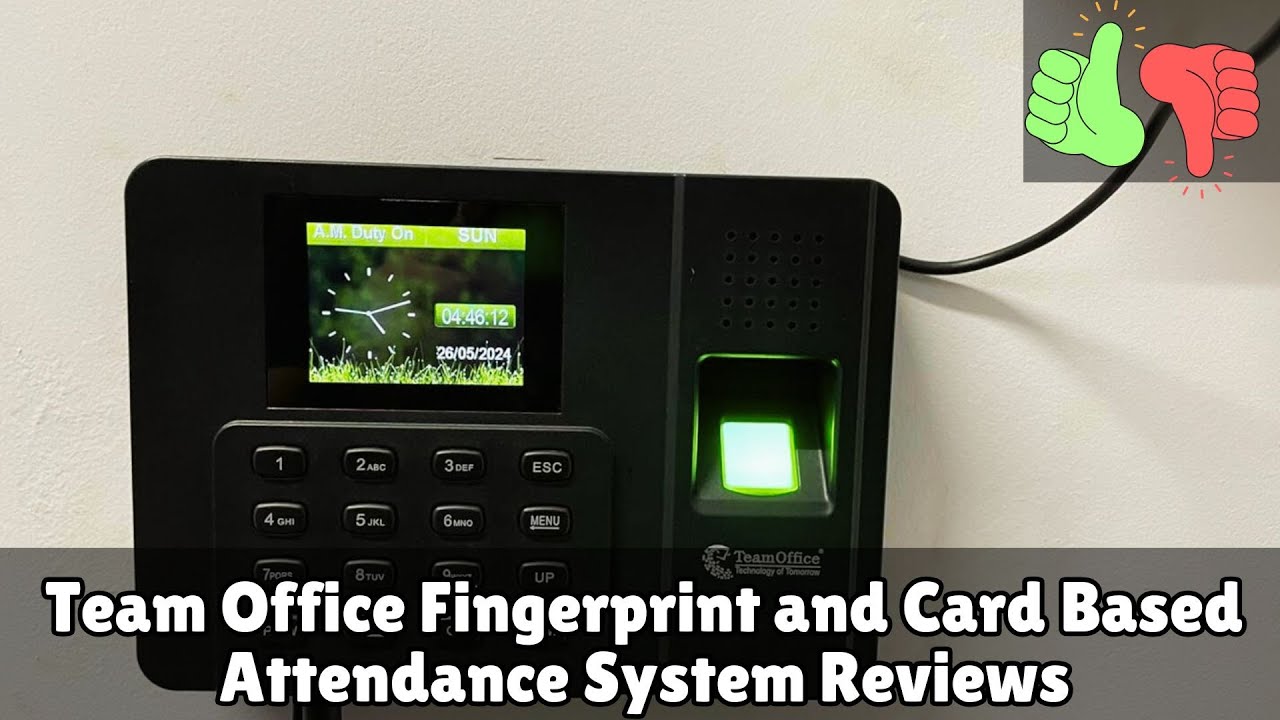 Team Office Fingerprint Based Attendance System Detailed Reviews