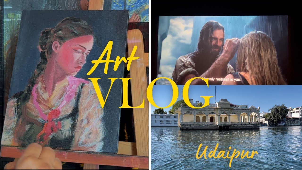 Art Vlog / A realistic week of working as an artist .  #art #painting #travel 