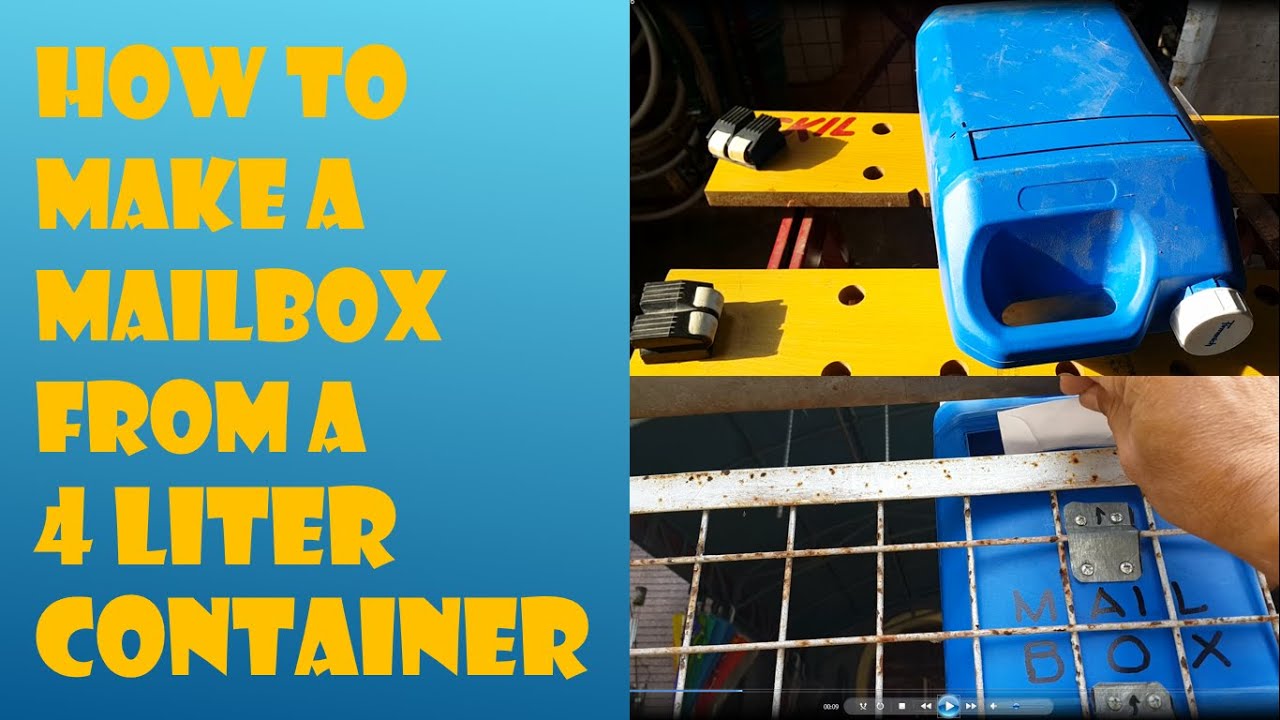 DIY, How to Make a Mailbox From a 4 Liter Container