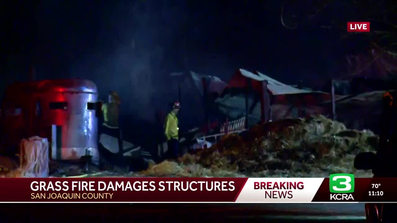 Horses, cows, goats killed in 4-alarm fire near Tracy